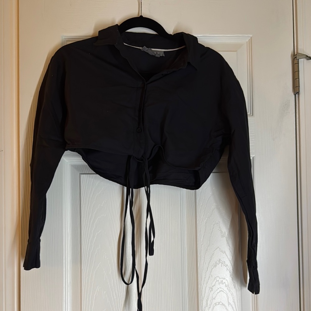 Anthropologie Midnight Black Blouse